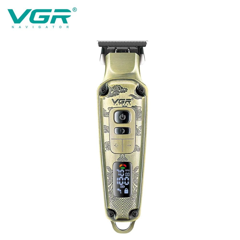 VGR V-901 Hair Clipper Rechargeable Portable Professional Adjustable Personal Care Barber Trimmer For Men Salon USB LCD VGR V901