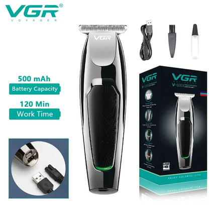 VGR Hair Clipper Trimmer Cutting Machine for Men Electric Barber Professional Barber Machines Cutter Equipment Rechargeable v030