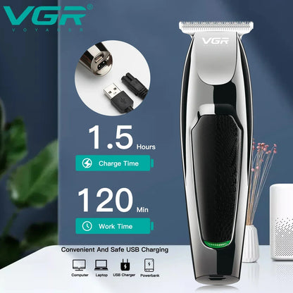 VGR Hair Clipper Trimmer Cutting Machine for Men Electric Barber Professional Barber Machines Cutter Equipment Rechargeable v030