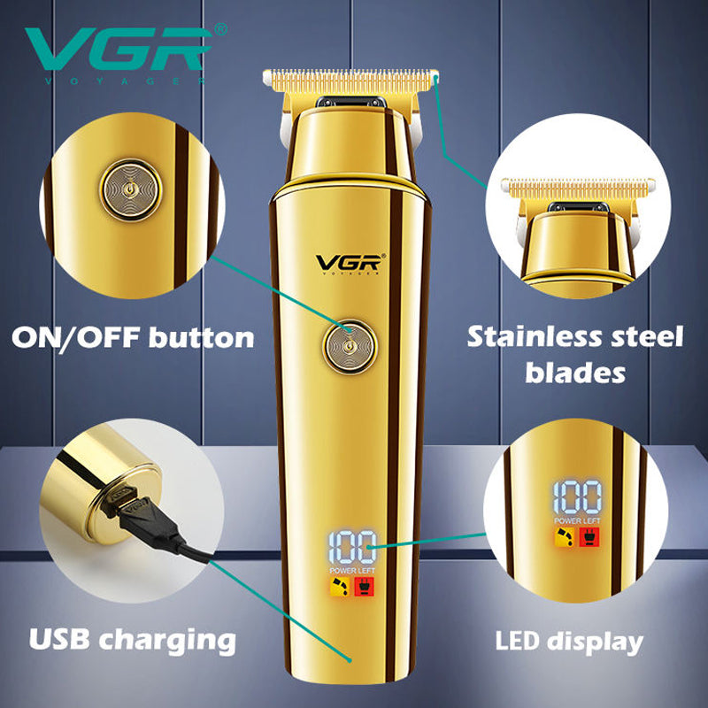 Original VGR V-947 Professional Electric Hair Trimmer Cordless Beard & Hair Clipper For Men Hair Cutter Machine Rechargeable Set