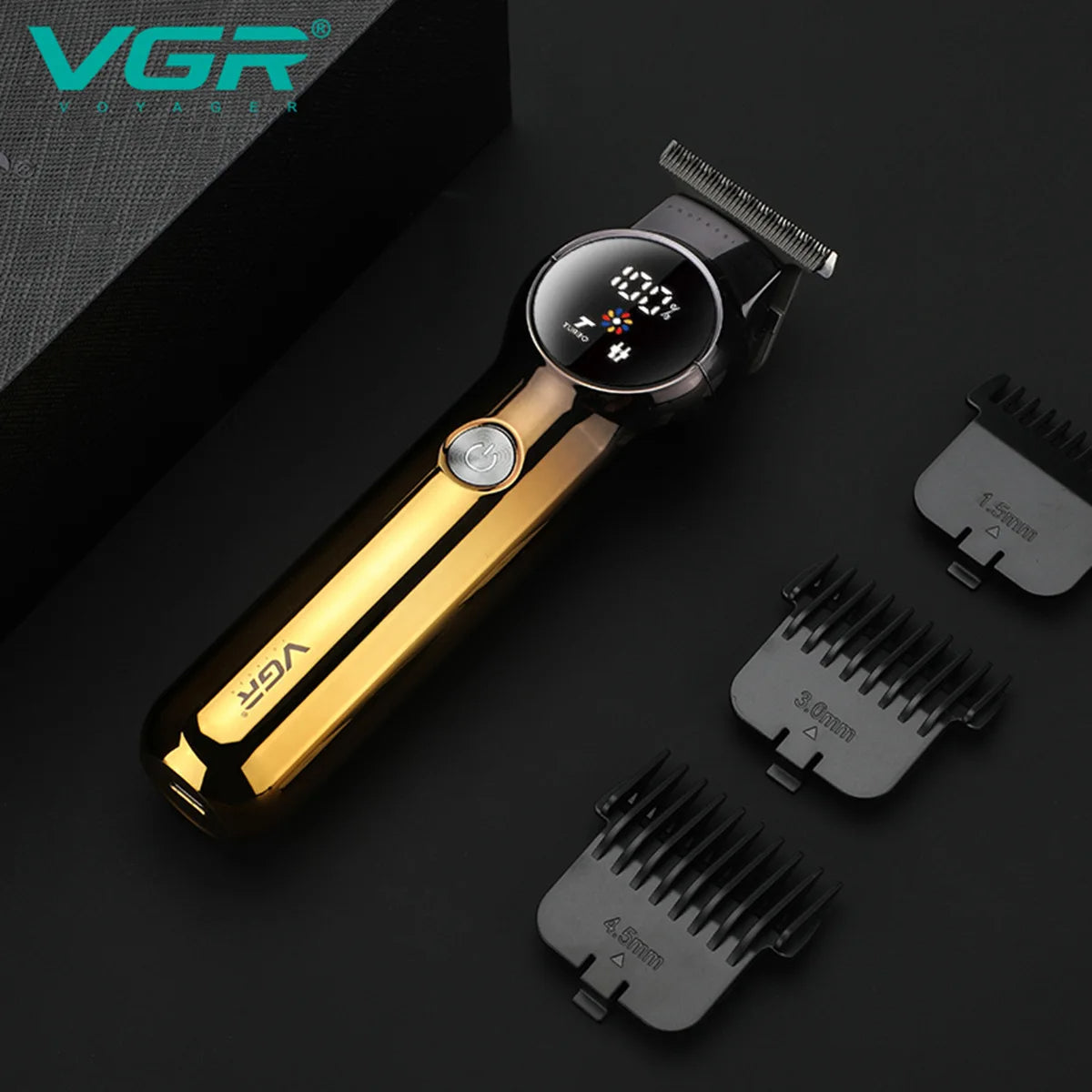 VGR Hair Trimmer Adjustable Hair Clipper Rechargeable Trimmer Professional Electric Hair Clipper Cordless Trimmer for Men V-989