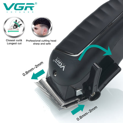 VGR V-683 Clipper Hair Clipper Professional Hair Cutting Machine Electric Hair Trimmer Haircut Machine Men's Barber Rechargeable