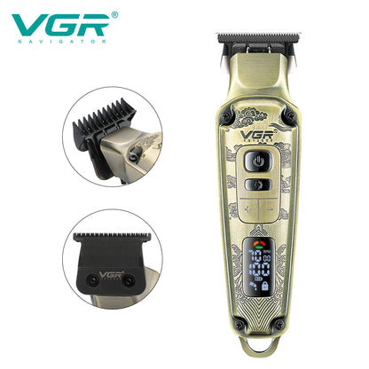 VGR V-901 Hair Clipper Rechargeable Portable Professional Adjustable Personal Care Barber Trimmer For Men Salon USB LCD VGR V901