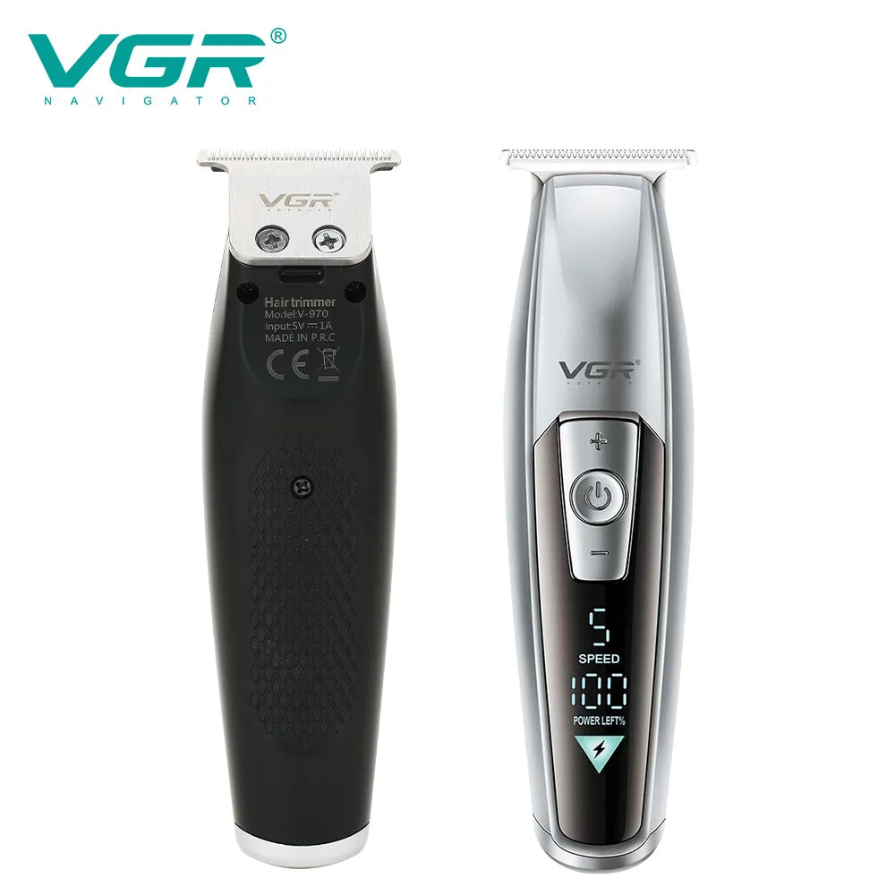 VGR  V-970 5 speed adjustment Hair Trimmer Electric Hair Cutting Machine Barber Cordless Clippers Adjustable Haircut Machine Hair Trimmer for Men V-970