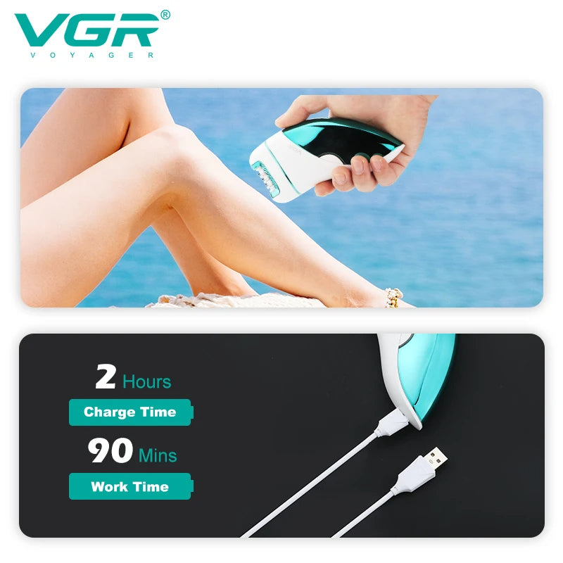 VGR V-731 3in1 Hair Removal Machine Lady Shaver Callus Remover Electric Professional Epilator